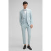Tiavllya Fashion 3 Pieces Mens Suit Flat Notch Lapel Tuxedos (Blazer+vest+Pants)