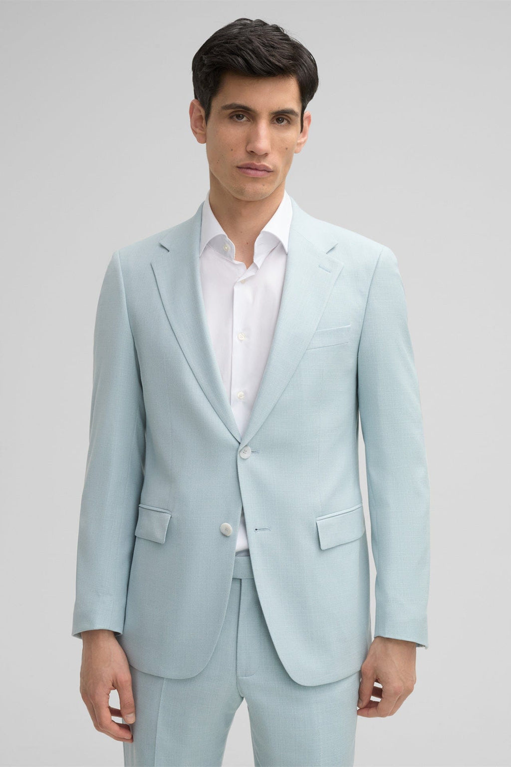 Tiavllya Fashion 3 Pieces Mens Suit Flat Notch Lapel Tuxedos (Blazer+vest+Pants)