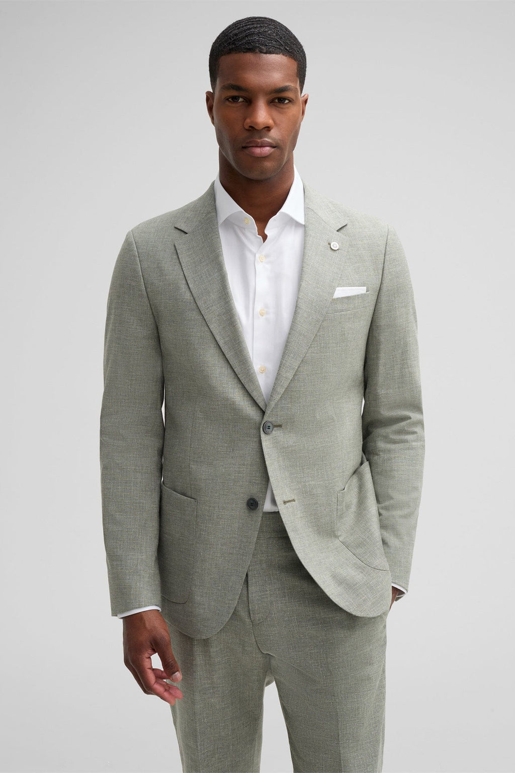 Tiavllya Fashion 3 Pieces Mens Suit Flat Notch Lapel Tuxedos (Blazer+vest+Pants)