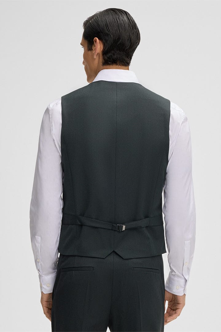 Tiavllya Fashion 3 Pieces Mens Suit Flat Notch Lapel Tuxedos (Blazer+vest+Pants)