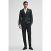 Tiavllya Fashion 3 Pieces Mens Suit Flat Notch Lapel Tuxedos (Blazer+vest+Pants)