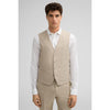Tiavllya Fashion 3 Pieces Mens Suit Flat Notch Lapel Tuxedos (Blazer+vest+Pants)