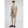 Tiavllya Fashion 3 Pieces Mens Suit Flat Notch Lapel Tuxedos (Blazer+vest+Pants)