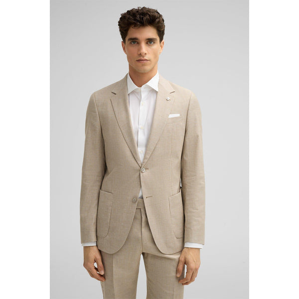 Tiavllya Fashion 3 Pieces Mens Suit Flat Notch Lapel Tuxedos (Blazer+vest+Pants)