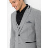 Tiavllya Fashion 3 Pieces Mens Suit Flat Notch Lapel Tuxedos (Blazer+vest+Pants)