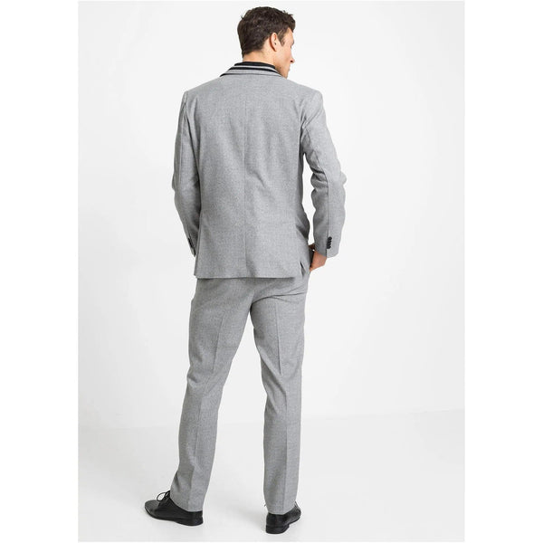 Tiavllya Fashion 3 Pieces Mens Suit Flat Notch Lapel Tuxedos (Blazer+vest+Pants)