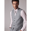 Tiavllya Fashion 3 Pieces Mens Suit Flat Notch Lapel Tuxedos (Blazer+vest+Pants)
