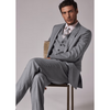 Tiavllya Fashion 3 Pieces Mens Suit Flat Notch Lapel Tuxedos (Blazer+vest+Pants)