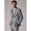 Tiavllya Fashion 3 Pieces Mens Suit Flat Notch Lapel Tuxedos (Blazer+vest+Pants)