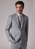 Tiavllya Fashion 3 Pieces Mens Suit Flat Notch Lapel Tuxedos (Blazer+vest+Pants)