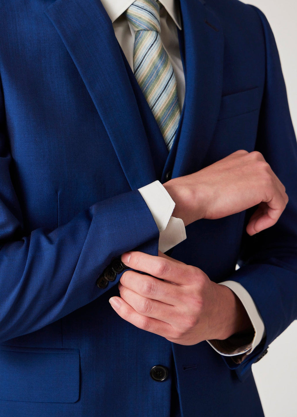 Tiavllya Fashion 3 Pieces Mens Suit Flat Notch Lapel Tuxedos (Blazer+vest+Pants)