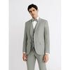 Tiavllya Fashion 3 Pieces Mens Suit Flat Notch Lapel Tuxedos (Blazer+vest+Pants)