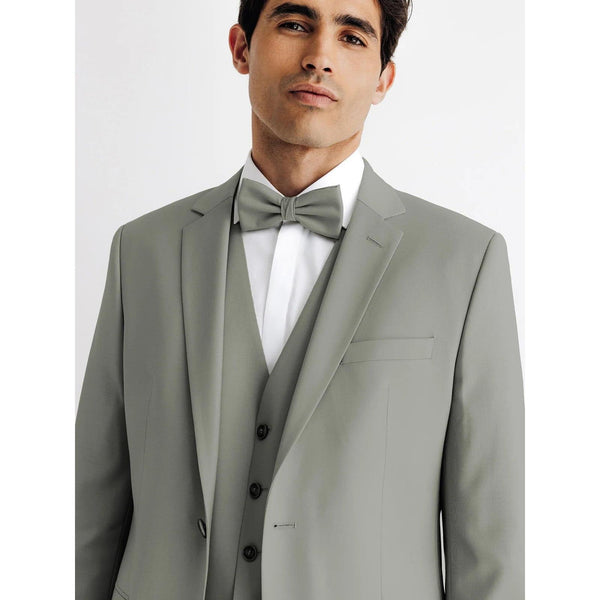 Tiavllya Fashion 3 Pieces Mens Suit Flat Notch Lapel Tuxedos (Blazer+vest+Pants)