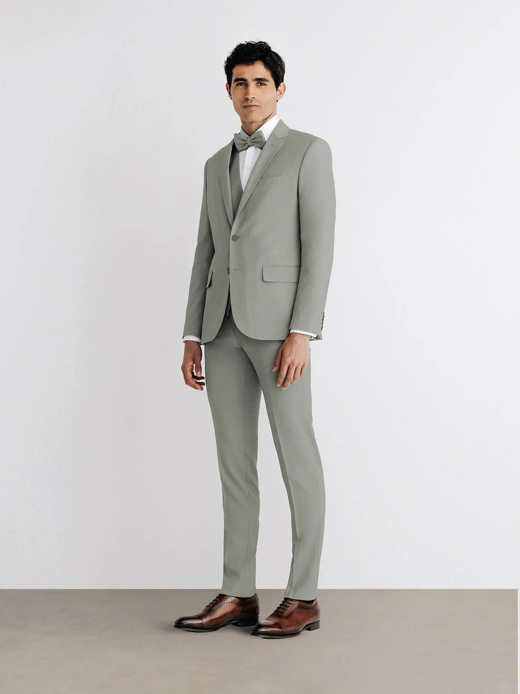 Tiavllya Fashion 3 Pieces Mens Suit Flat Notch Lapel Tuxedos (Blazer+vest+Pants)