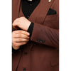 Tiavllya Fashion 3 Pieces Mens Suit Flat Notch Lapel Tuxedos (Blazer+vest+Pants)