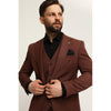 Tiavllya Fashion 3 Pieces Mens Suit Flat Notch Lapel Tuxedos (Blazer+vest+Pants)