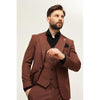 Tiavllya Fashion 3 Pieces Mens Suit Flat Notch Lapel Tuxedos (Blazer+vest+Pants)