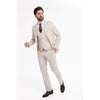 Tiavllya Fashion 3 Pieces Mens Suit Flat Notch Lapel Tuxedos (Blazer+vest+Pants)