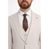 Tiavllya Fashion 3 Pieces Mens Suit Flat Notch Lapel Tuxedos (Blazer+vest+Pants)