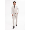 Tiavllya Fashion 3 Pieces Mens Suit Flat Notch Lapel Tuxedos (Blazer+vest+Pants)