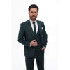 Tiavllya Fashion 3 Pieces Mens Suit Flat Notch Lapel Tuxedos (Blazer+vest+Pants)