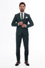 Tiavllya Fashion 3 Pieces Mens Suit Flat Notch Lapel Tuxedos (Blazer+vest+Pants)