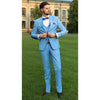 Tiavllya Fashion 3 Pieces Mens Suit Flat Notch Lapel Tuxedos (Blazer+vest+Pants)
