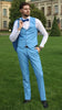 Tiavllya Fashion 3 Pieces Mens Suit Flat Notch Lapel Tuxedos (Blazer+vest+Pants)