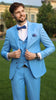 Tiavllya Fashion 3 Pieces Mens Suit Flat Notch Lapel Tuxedos (Blazer+vest+Pants)
