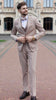 Tiavllya Fashion 3 Pieces Mens Suit Flat Notch Lapel Tuxedos (Blazer+vest+Pants)