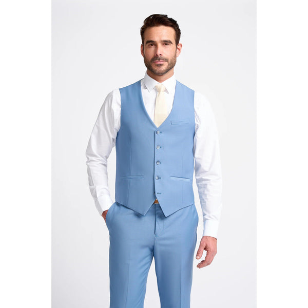 Tiavllya Fashion 3 Pieces Mens Suit Flat Notch Lapel Tuxedos (Blazer+vest+Pants)