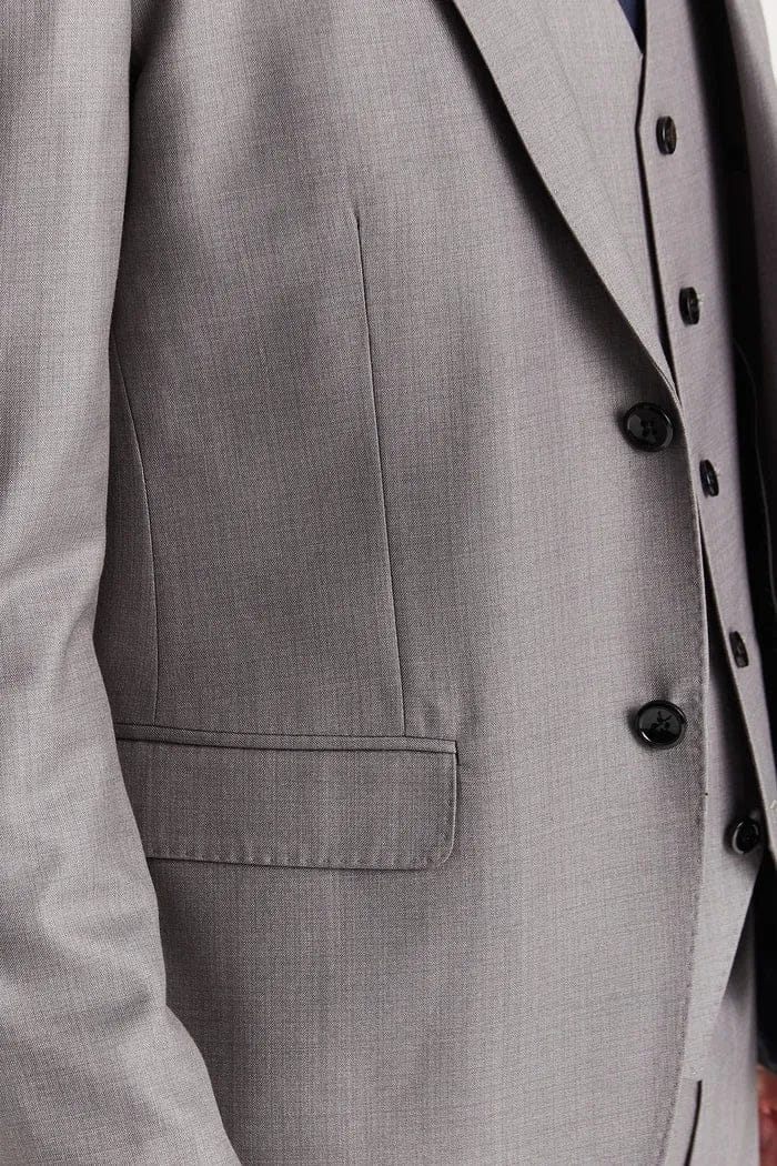 Tiavllya Fashion 3 Pieces Mens Suit Flat Notch Lapel Tuxedos (Blazer+vest+Pants)