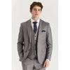 Tiavllya Fashion 3 Pieces Mens Suit Flat Notch Lapel Tuxedos (Blazer+vest+Pants)