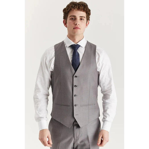 Tiavllya Fashion 3 Pieces Mens Suit Flat Notch Lapel Tuxedos (Blazer+vest+Pants)