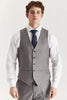 Tiavllya Fashion 3 Pieces Mens Suit Flat Notch Lapel Tuxedos (Blazer+vest+Pants)