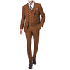 Tiavllya Fashion 3 Pieces Mens Suit Flat Notch Lapel Tuxedos For Wedding (Blazer+vest+Pants)