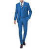 Tiavllya Fashion 3 Pieces Mens Suit Flat Notch Lapel Tuxedos For Wedding (Blazer+vest+Pants)