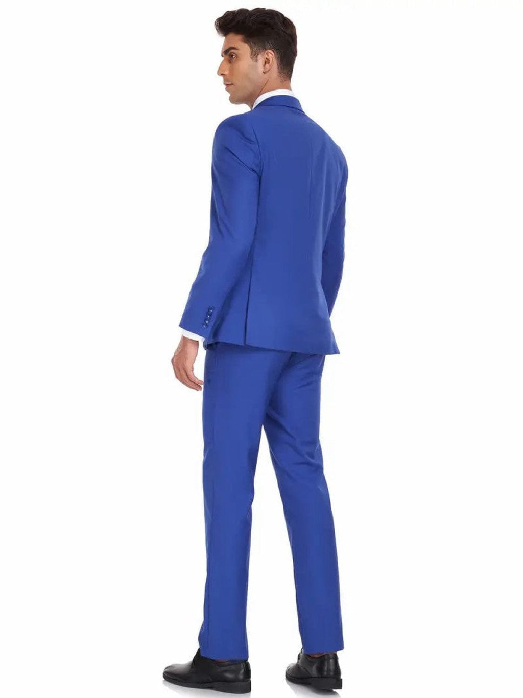 Tiavllya Fashion 3 Pieces Mens Suit Flat Notch Lapel Tuxedos For Wedding (Blazer+vest+Pants)