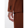 Tiavllya Fashion 3 Pieces Mens Suit Flat Notch Lapel Tuxedos For Wedding (Blazer+vest+Pants)