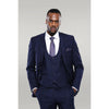 Tiavllya Fashion 3 Pieces Mens Suit Flat Peak Lapel Tuxedos (Blazer+vest+Pants)