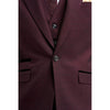 Tiavllya Fashion 3 Pieces Mens Suit Flat Peak Lapel Tuxedos (Blazer+vest+Pants)