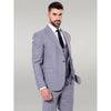 Tiavllya Fashion 3 Pieces Mens Suit Flat Peak Lapel Tuxedos (Blazer+vest+Pants)