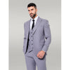 Tiavllya Fashion 3 Pieces Mens Suit Flat Peak Lapel Tuxedos (Blazer+vest+Pants)