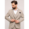 Tiavllya Fashion 3 Pieces Mens Suit Flat Peak Lapel Tuxedos (Blazer+vest+Pants)