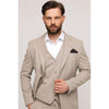 Tiavllya Fashion 3 Pieces Mens Suit Flat Peak Lapel Tuxedos (Blazer+vest+Pants)