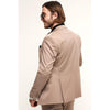 Tiavllya Fashion 3 Pieces Mens Suit Flat Peak Lapel Tuxedos (Blazer+vest+Pants)