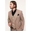 Tiavllya Fashion 3 Pieces Mens Suit Flat Peak Lapel Tuxedos (Blazer+vest+Pants)