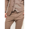 Tiavllya Fashion 3 Pieces Mens Suit Flat Peak Lapel Tuxedos (Blazer+vest+Pants)