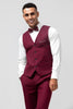 Tiavllya Fashion 3 Pieces Mens Suit Flat Peak Lapel Tuxedos (Blazer+vest+Pants)