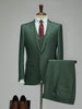 Tiavllya Fashion Green Suit For Men High-end British Style 3-Piece Suit For Men(Blazer+vest+Pants)